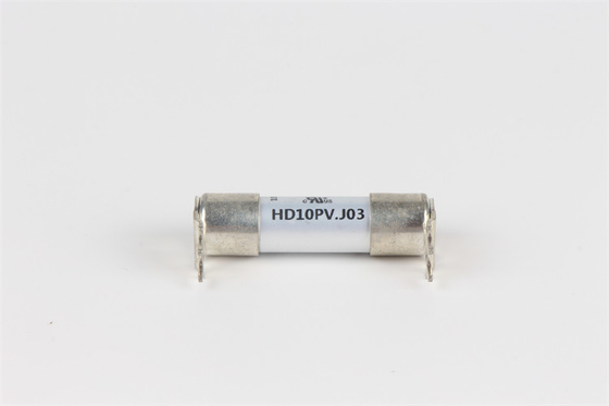 10x38mm সিরামিক ফিউজ উচ্চ ভোল্টেজ HD10D.J03 সোল্ডার প্লেট মাউন্ট ফিউজ UL প্রত্যয়িত চীনে তৈরি
