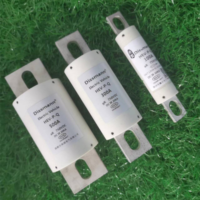 750VDC এনার্জি স্টোরেজ ডিসম্যান 300Amp ডিসি ফিউজ ফাইবার টিউব উপাদান
