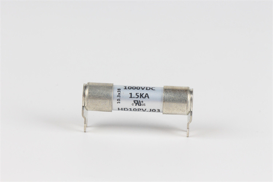 উচ্চ ব্রেকিং ক্যাপাসিটি ডিসম্যান ফিউজ 10x38 মিমি, দুই পিন সিরামিক ফিউজ ইউএল সার্টিফাইড