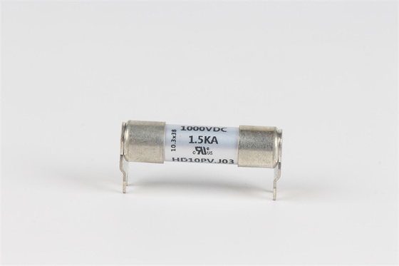 10x38mm সিরামিক ফিউজ উচ্চ ভোল্টেজ HD10D.J03 সোল্ডার প্লেট মাউন্ট ফিউজ UL প্রত্যয়িত চীনে তৈরি