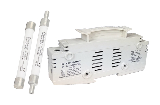 10×85 Pv সোলার ফিউজ, সাদা 30 Amp মাইক্রো কার্টিজ ফিউজ IEC60269.6 স্ট্যান্ডার্ড