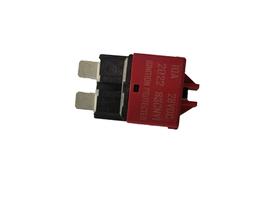 রেড রিসেটেবল সার্কিট ব্রেকার ব্লেড ফিউজ 28VDC 5A রেটেড কারেন্ট