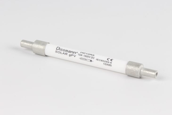 GPV অপারেটিং সেমিকন্ডাক্টর ফিউজ 10 Mm X 85 Mm 1500VDC রেটেড ভোল্টেজ